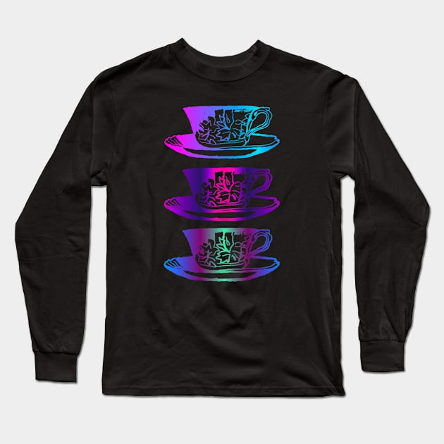 *NEW* Teacup! No.5 Long Sleeve T-Shirt by LJK Oliva Books